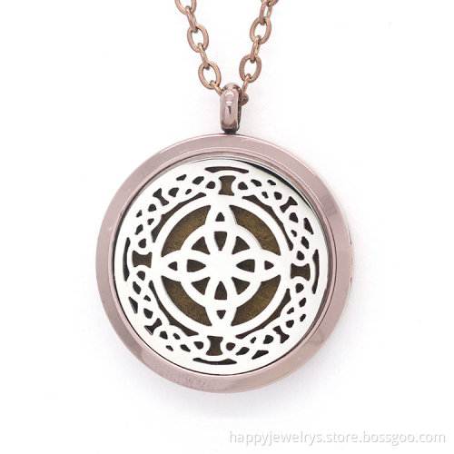 Jenia Fashion Fancy Stainless Steel Essential Oil Aromatherapy Necklace For Diffusers